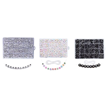 1200Pcs Round Acrylic Letter Beads Set for Kid Bracelets Necklace Making Beaded Material Plastic Alphabet Beads Boxs
1200Pcs Round Acrylic Letter Beads Set for Kid Bracelets Necklace Making Beaded Material Plastic Alphabet Beads Boxs