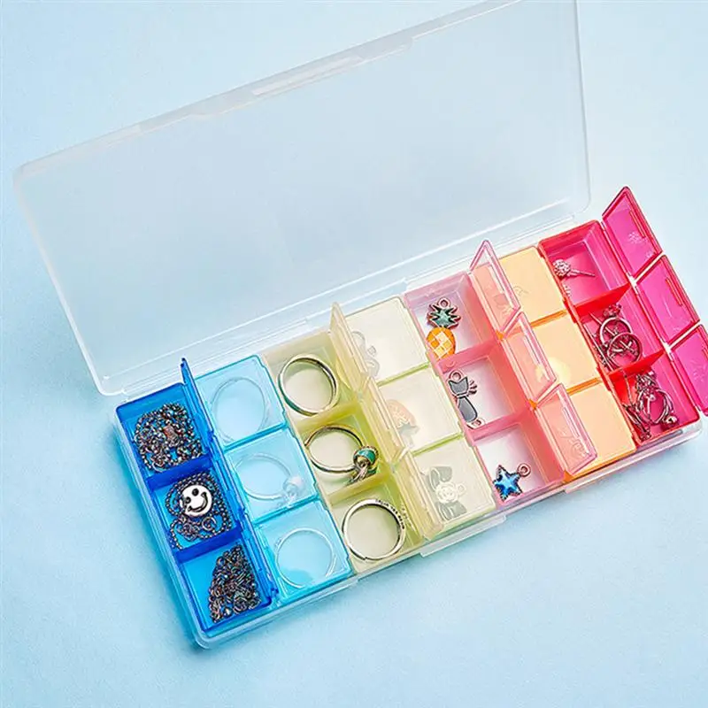 1pc 21 Grids Storage Box Nail Sequins Earrings Rings Pill Case Medicine Pill Holder Tablet Storage One Week Seven Day
1pc 21 Grids Storage Box Nail Sequins Earrings Rings Pill Case Medicine Pill Holder Tablet Storage One Week Seven Day