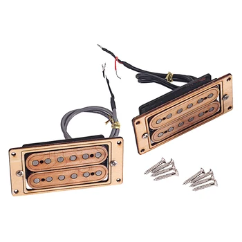 Maple Electric Guitar Double Coil Pickups Neck&Bridge Pickup 50/52mm String Spacing
Maple Electric Guitar Double Coil Pickups Neck&Bridge Pickup 50/52mm String Spacing