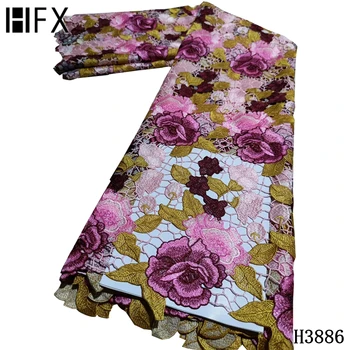 HFX Guipure lace fabric 2020 Dubai Embroidery Flowers French Cord lace fabric tissu dentelle pour coudre robe de mariage F3886
HFX Guipure lace fabric 2020 Dubai Embroidery Flowers French Cord lace fabric tissu dentelle pour coudre robe de mariage F3886