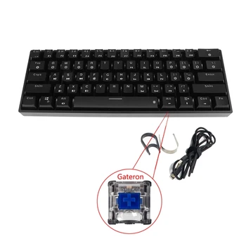 RGB Backlit Bluetooth 5.0 Wireless Dual Mode Mechanical Keyboard,61 Gateron Keys 28GE
RGB Backlit Bluetooth 5.0 Wireless Dual Mode Mechanical Keyboard,61 Gateron Keys 28GE