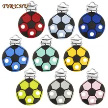 TYRY.HU 1PC Cartoon Football ShapePacifier Chain Clips Food Grade Silicone Clip Baby Silicone Teether for DIY Pacifier Chains
TYRY.HU 1PC Cartoon Football ShapePacifier Chain Clips Food Grade Silicone Clip Baby Silicone Teether for DIY Pacifier Chains