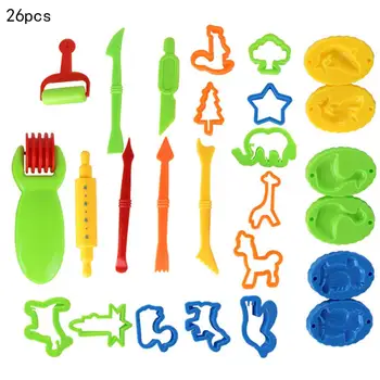 26pcsDIY Color Mud Tool Set Children's Play House Toy Contains Animal Mold Set Environmental Plasticine Puzzle Toy Set 120G
26pcsDIY Color Mud Tool Set Children's Play House Toy Contains Animal Mold Set Environmental Plasticine Puzzle Toy Set 120G
