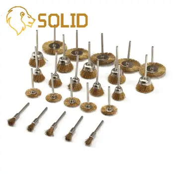 Wire Polishing Wheels Kit Rotary Brass Set Brush Wheel for Wood Metal Materials Steel 25Pcs
Wire Polishing Wheels Kit Rotary Brass Set Brush Wheel for Wood Metal Materials Steel 25Pcs