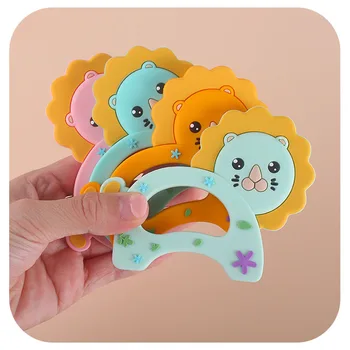 5Pcs Food Grade Baby Teether Cartoon Animal Lion BPA Free Silicone Teether Toy Cute Teething Necklace DIY Kids Chewing Toys 
5Pcs Food Grade Baby Teether Cartoon Animal Lion BPA Free Silicone Teether Toy Cute Teething Necklace DIY Kids Chewing Toys