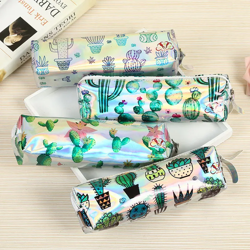 Cute Green Cactus Pencil Case For Girl Boys Stationery Student School Supplies Holographic Laser Big Pen Box School Pencil Bag
Cute Green Cactus Pencil Case For Girl Boys Stationery Student School Supplies Holographic Laser Big Pen Box School Pencil Bag