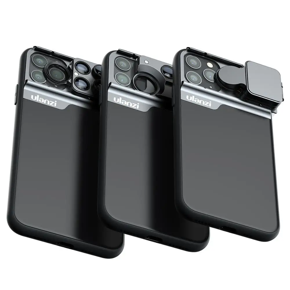 UNLAN 5-in-1 Lens case 20X Wide Angle + 10X Macro + 180° Fisheye Lens case for iPhone 11 Phone 11 pro and max smart phone case
UNLAN 5-in-1 Lens case 20X Wide Angle + 10X Macro + 180° Fisheye Lens case for iPhone 11 Phone 11 pro and max smart phone case