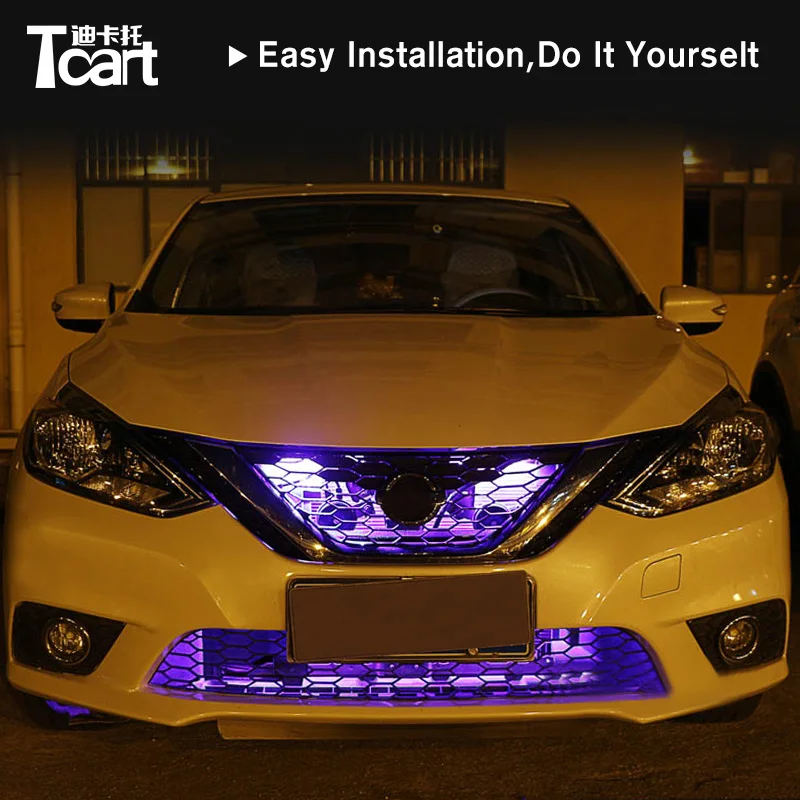 Tcart Intake grille dynamic led RGB 7Color lights For Nissan Kicks micra k11 k12 sunny sentra b17 accessories 2017 2018 2019 
Tcart Intake grille dynamic led RGB 7Color lights For Nissan Kicks micra k11 k12 sunny sentra b17 accessories 2017 2018 2019