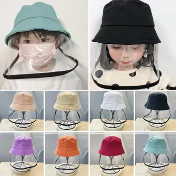Children Kids Anti-droplet Visor Shield Bucket Hat Face Protective Cover Windproof and dustproof Outdoor Sun Cap 
Children Kids Anti-droplet Visor Shield Bucket Hat Face Protective Cover Windproof and dustproof Outdoor Sun Cap