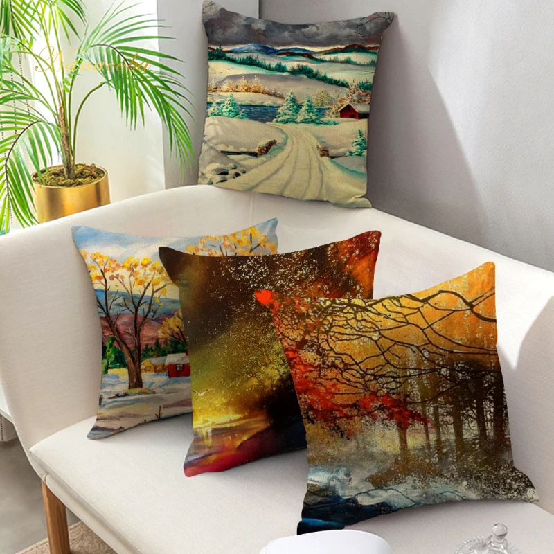 2021 Single Side Linen Printing Cushion Cover Sofa Landscape World Famous Oil Painting Throw Decorative Pillow Case Home Decor
2021 Single Side Linen Printing Cushion Cover Sofa Landscape World Famous Oil Painting Throw Decorative Pillow Case Home Decor