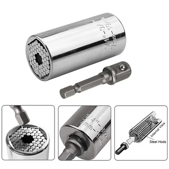7-19mm Mechanic Instrument Set Grip Universal Socket Wrench Power Drill Adapter Tool Kit Wrench Adapter Grip Power Drill Adapter
7-19mm Mechanic Instrument Set Grip Universal Socket Wrench Power Drill Adapter Tool Kit Wrench Adapter Grip Power Drill Adapter