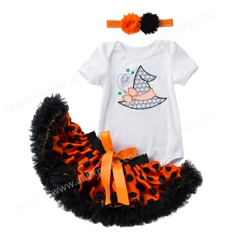 Kids Newborn Baby Girls First Halloween Outfit Pumpkin Print Romper Bodysuit+Tutu Skirt Dress Fall Winter Clothes Set 
Kids Newborn Baby Girls First Halloween Outfit Pumpkin Print Romper Bodysuit+Tutu Skirt Dress Fall Winter Clothes Set