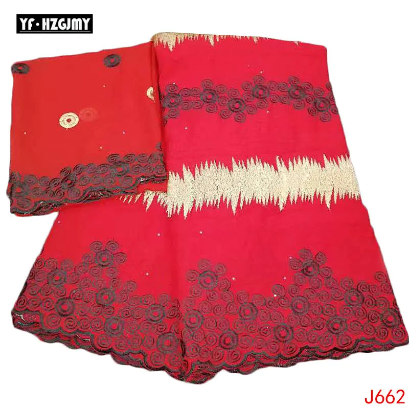YF HZGJMY Bazin Riche Getzner Red Embroidery 2019 High Quality African Fabric with 2 Yards French Lace HA662
YF HZGJMY Bazin Riche Getzner Red Embroidery 2019 High Quality African Fabric with 2 Yards French Lace HA662