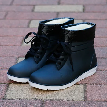 Swyivy Men Winter Ankle Boots Warm Sock Rain Boots for Men Lace Up 2020 New Male Fashion Water Shoes Ankle Boots Waterproof 
Swyivy Men Winter Ankle Boots Warm Sock Rain Boots for Men Lace Up 2020 New Male Fashion Water Shoes Ankle Boots Waterproof