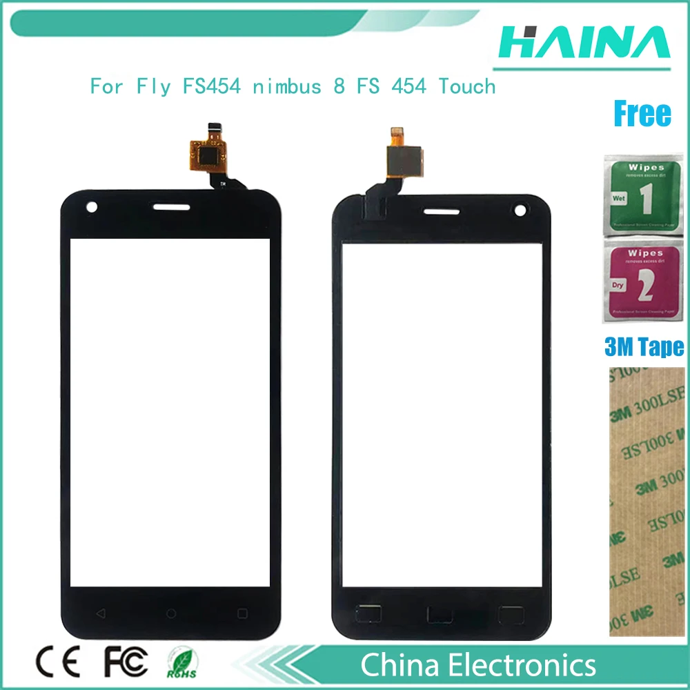 Сенсорный экран для Fly FS454 nimbus 8 FS 454 10 шт./лот сенсорный передняя сенсорная панель
