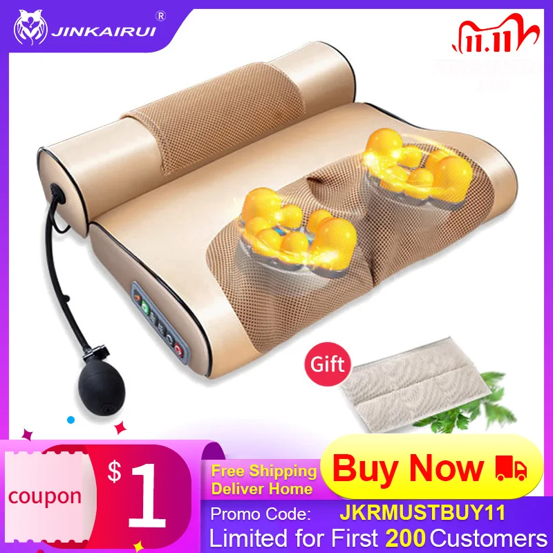 Neck Massage Pillow Electrical Cervical Traction Massager Wormwood Hot Compress Relief For Back Shoulder Pain Body Health Care
Neck Massage Pillow Electrical Cervical Traction Massager Wormwood Hot Compress Relief For Back Shoulder Pain Body Health Care