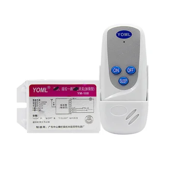 1-Way Lamps Wireless Remote Control Universal Single-Channel Lighting Remote Control Switch 220V Household Wall
1-Way Lamps Wireless Remote Control Universal Single-Channel Lighting Remote Control Switch 220V Household Wall