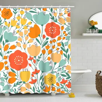 Floral Fabric Shower Curtain Decorative Pretty Flower Shower Curtain Waterproof Bathroom Curtain with 12Hooks "x"
Floral Fabric Shower Curtain Decorative Pretty Flower Shower Curtain Waterproof Bathroom Curtain with 12Hooks "x"