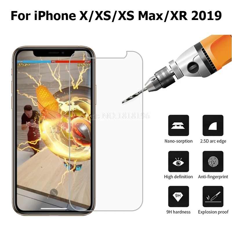 Tempered Glass For iPhone X XS XR XS MAX Screen Protector Cover For iPhone 11 XI /11 XI Max/ XIR XI R 2019 XS 6.1 6.5 5.8 inch
Tempered Glass For iPhone X XS XR XS MAX Screen Protector Cover For iPhone 11 XI /11 XI Max/ XIR XI R 2019 XS 6.1 6.5 5.8 inch
