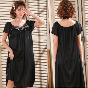 Sexy Wome Breathable Polyster Oversized Short Sleeve Midi Night Loose Dress Sleepwear Pajama
Sexy Wome Breathable Polyster Oversized Short Sleeve Midi Night Loose Dress Sleepwear Pajama
