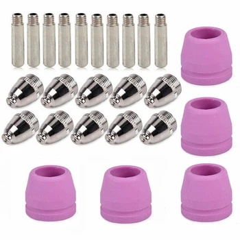 25Pcs Plasma Cutter Machine Consumables Electrode Cutting Torch Nozzles AG60 SG55 Plasma Cutter Set Cutting Machine Tool
25Pcs Plasma Cutter Machine Consumables Electrode Cutting Torch Nozzles AG60 SG55 Plasma Cutter Set Cutting Machine Tool