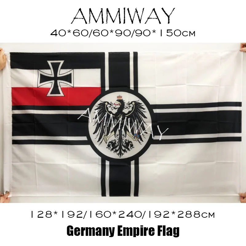 Флаги и баннеры AMMIWAY с одинарным или двусторонним войном Германии 1903 1918 флаги Lrage