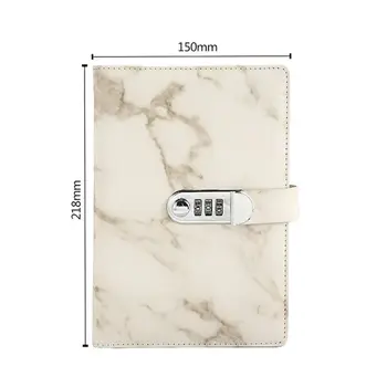 A5 Marble Texture Notebook Password Lock Notebooks Leather Notepad Agenda Weeks 
A5 Marble Texture Notebook Password Lock Notebooks Leather Notepad Agenda Weeks
