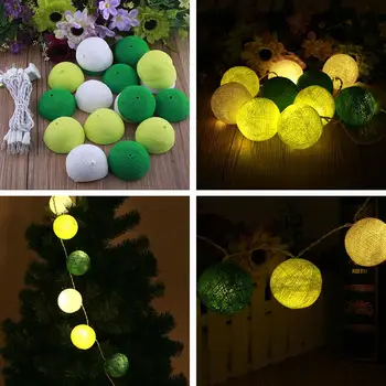 LED String Light Cotton Ball Lights White+Yellow+Green 3 M 20 Ball 220V Cotton Christmas Home Decor Gifts
LED String Light Cotton Ball Lights White+Yellow+Green 3 M 20 Ball 220V Cotton Christmas Home Decor Gifts