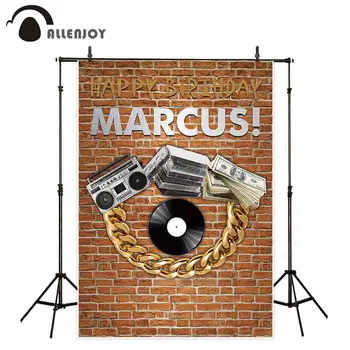 Allenjoy Birthday Adult Decor Photocall Happy Birthday Radio CD Banknote Necklace Magnetic Tape Backdrop Brick Wall Party Banner
Allenjoy Birthday Adult Decor Photocall Happy Birthday Radio CD Banknote Necklace Magnetic Tape Backdrop Brick Wall Party Banner
