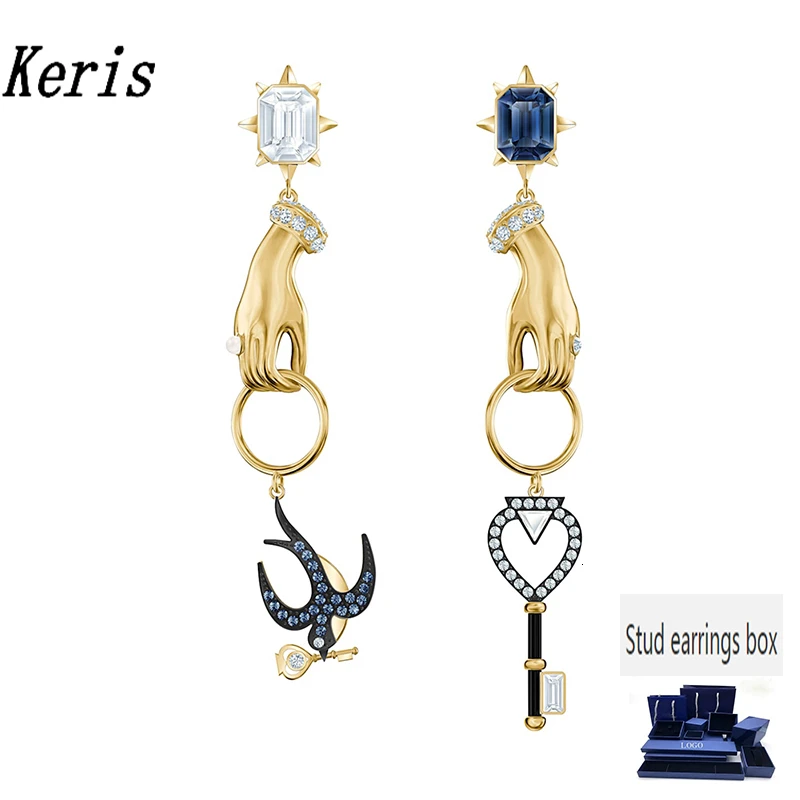 Swa 2019 new tarot magic pierced earrings mystery swallowing symbol, key and hand crystal earrings give girlfriend romantic gift
Swa 2019 new tarot magic pierced earrings mystery swallowing symbol, key and hand crystal earrings give girlfriend romantic gift