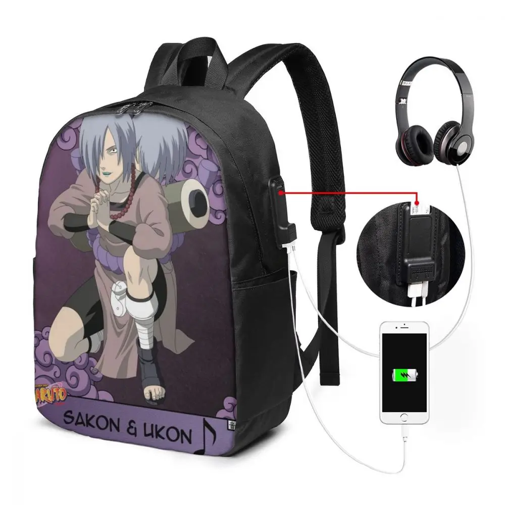 Sakon And Ukon Custom Japanese Anime Naruto Print Cartoon Image paiting USB Backpack 17 In
Sakon And Ukon Custom Japanese Anime Naruto Print Cartoon Image paiting USB Backpack 17 In