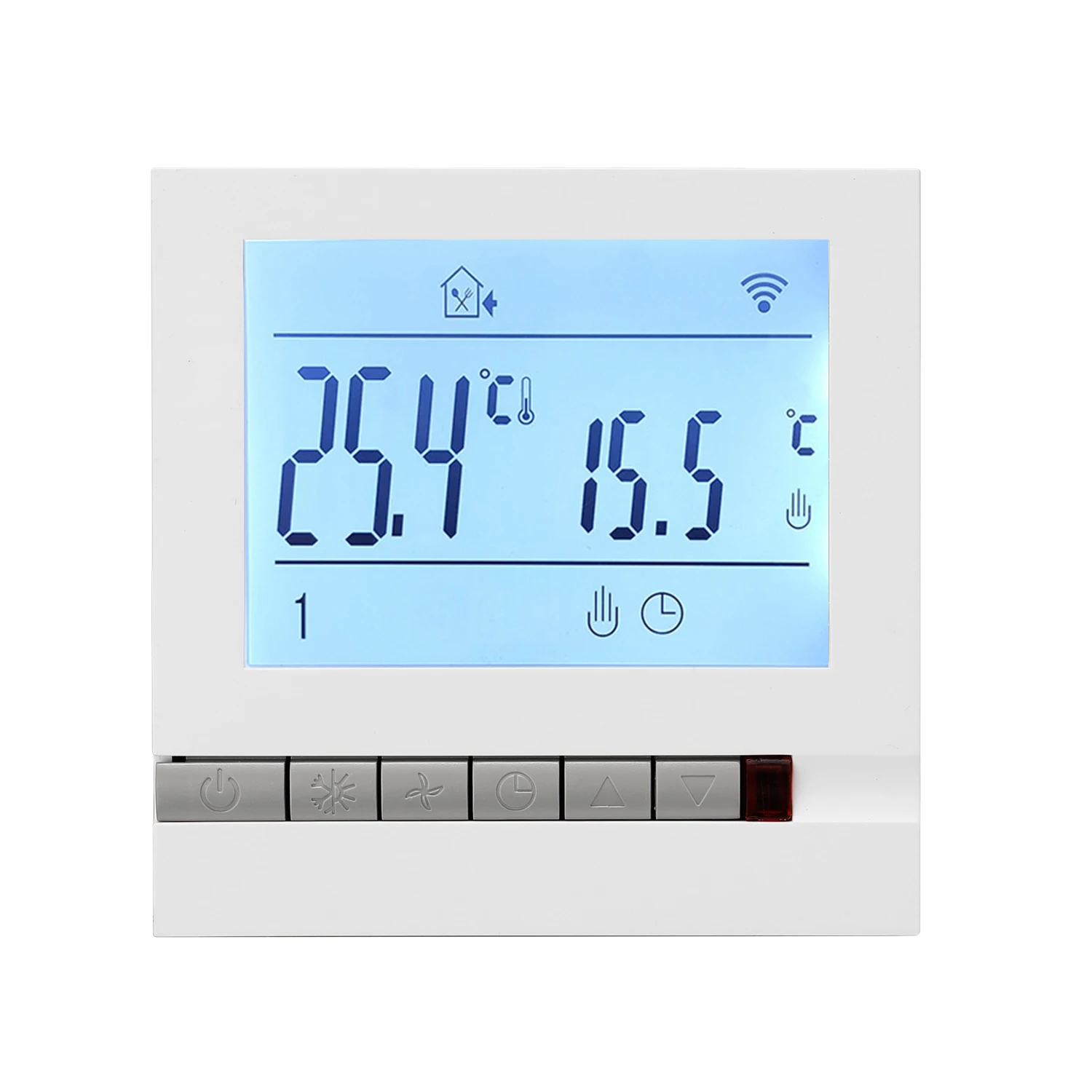 WiFi Smart Thermostat Temperature Controller Intelligent LCD Programmable Inddor Thermostat Room Temperature Controller WiFi
WiFi Smart Thermostat Temperature Controller Intelligent LCD Programmable Inddor Thermostat Room Temperature Controller WiFi