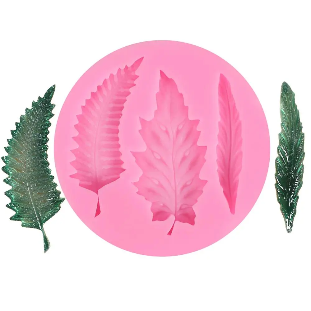 Maple Leaf Silicone Mold 3D Leaves Cake Decorating Tools DIY Cupcake Fondant Chocolate Sugarcraft Candy Soap Mould |