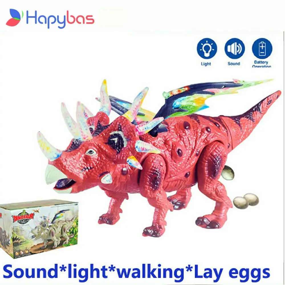 Dinosaur Toy lay eggs Children's Favourite Sounding Flashing Electronic Plastic horned dinosaur with wings Baby Kids Toy
Dinosaur Toy lay eggs Children's Favourite Sounding Flashing Electronic Plastic horned dinosaur with wings Baby Kids Toy