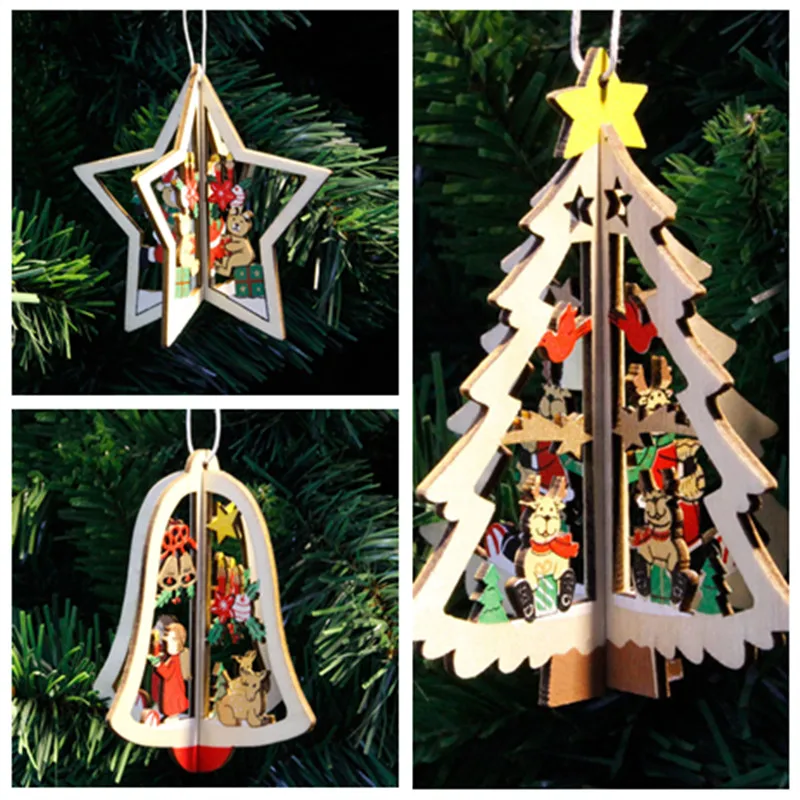1PC New Christmas Tree Ornaments Colorful Hanging Xmas Tree Home Party Decor 3D Pendants High Quality Wooden Pendant Decoration 
1PC New Christmas Tree Ornaments Colorful Hanging Xmas Tree Home Party Decor 3D Pendants High Quality Wooden Pendant Decoration