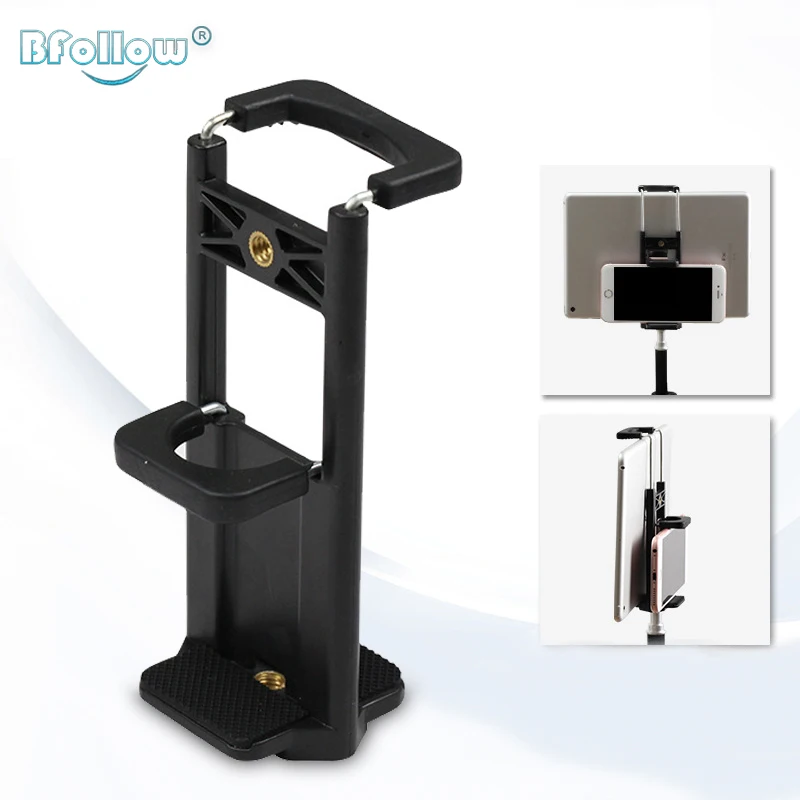 BFOLLOW 2 in 1 Universal Phone Tripod Holder Stand Mount for Smartphone Tablet iPad for iPhone Samsung Huawei
BFOLLOW 2 in 1 Universal Phone Tripod Holder Stand Mount for Smartphone Tablet iPad for iPhone Samsung Huawei