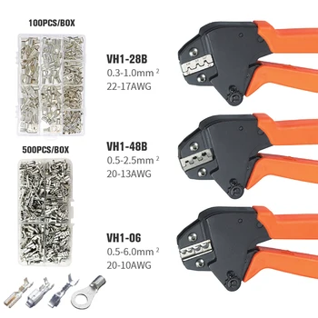 KWANYIK Crimping Pliers Wire Cutter Non-Insulated Tabs Automatic Crimping Wire Stripper Multi-functional Peeling Tools
KWANYIK Crimping Pliers Wire Cutter Non-Insulated Tabs Automatic Crimping Wire Stripper Multi-functional Peeling Tools