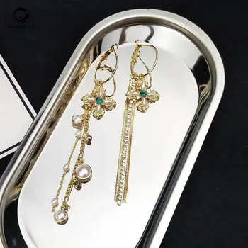 Nnew earrings Net red with the same style Vibrato fairy earrings design Long tassel asymmetrical earrings Free shipping 447
Nnew earrings Net red with the same style Vibrato fairy earrings design Long tassel asymmetrical earrings Free shipping 447