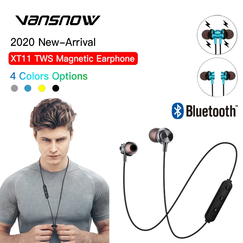 New XT11 Anti-Drop Sport Neckband Magnetic Wireless Earphones Bluetooth Headphones In-Ear Headset with Mic for IPhone Xiaomi
New XT11 Anti-Drop Sport Neckband Magnetic Wireless Earphones Bluetooth Headphones In-Ear Headset with Mic for IPhone Xiaomi