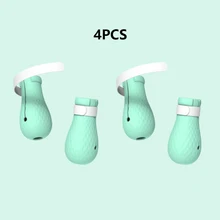 4 ピース/セット洗濯猫足セット猫風呂用品猫カット爪風呂抗アンチスクラッチ咬傷洗濯猫の足カバー猫のための猫(China)