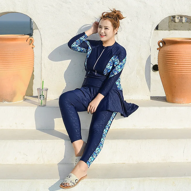2020 New Style Fat Mm 200 Plus-sized Bathing Suit Women's Split Type Two-Piece Set Long Sleeve Trousers Sports Swimwear
2020 New Style Fat Mm 200 Plus-sized Bathing Suit Women's Split Type Two-Piece Set Long Sleeve Trousers Sports Swimwear