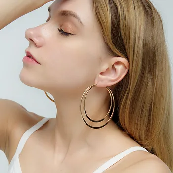 Earrings 2019 Europe And America New Style Metal Exaggeration Earrings Geometry Large Circle Double Layer Ear Ring
Earrings 2019 Europe And America New Style Metal Exaggeration Earrings Geometry Large Circle Double Layer Ear Ring