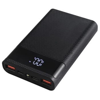 HOT-HAWEEL 18650 Battery Charger Box Power Bank Shell Box with 2 USB Output +Display, Support QC 2.0 15000MA (Not Included Batte
HOT-HAWEEL 18650 Battery Charger Box Power Bank Shell Box with 2 USB Output +Display, Support QC 2.0 15000MA (Not Included Batte