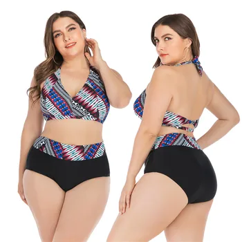 Sexy Plus Size Swimwear Women's Swimming Suit Women Push Up Swimsuit Large Size Striped High Waist Bikinis 2019 Beachwear femme
Sexy Plus Size Swimwear Women's Swimming Suit Women Push Up Swimsuit Large Size Striped High Waist Bikinis 2019 Beachwear femme