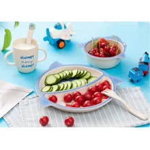 Cartoon Children's Tableware Combination Set Bamboo Tableware Dishes, Forks, Spoons And Complementary Feeding
Cartoon Children's Tableware Combination Set Bamboo Tableware Dishes, Forks, Spoons And Complementary Feeding