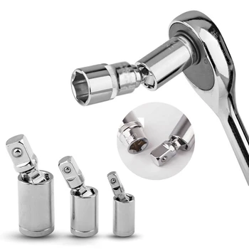 Universal Socket Free Rotating Joint Ratchet Angle Extension Bar Adapter 1/2inch 1/4inch 3/8inch CLH@8
Universal Socket Free Rotating Joint Ratchet Angle Extension Bar Adapter 1/2inch 1/4inch 3/8inch CLH@8