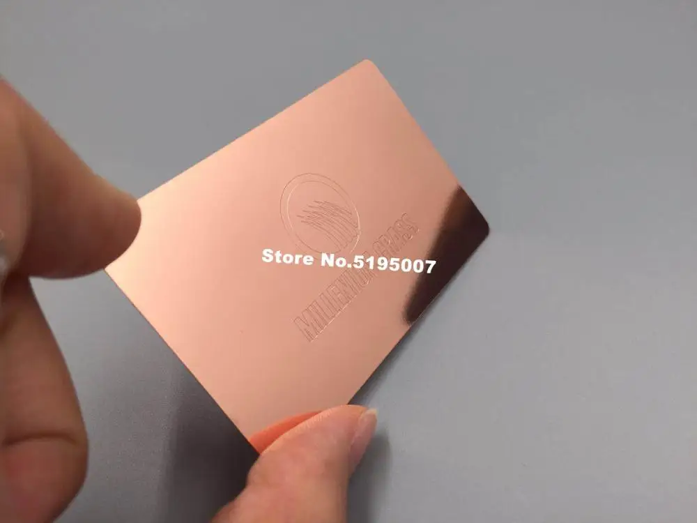 Fashion Custom Etched High Quality Rose Gold Metal Business Card
Fashion Custom Etched High Quality Rose Gold Metal Business Card