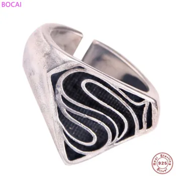 BOCAI s925 sterling silver rings for men and woemn 2020 new fashion Vintage simple classic men's Thai silver ring
BOCAI s925 sterling silver rings for men and woemn 2020 new fashion Vintage simple classic men's Thai silver ring