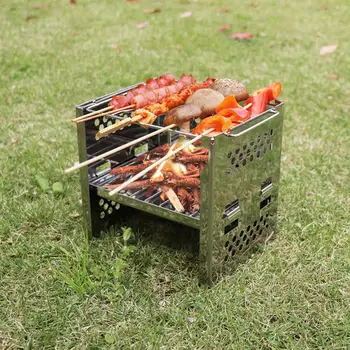 Portable Outdoor Mini Barbecue Net Stainless Steel Folding Barbecue Grill Charcoal Stove Japanese Barbecue Cooking Tool Charcoal 
Portable Outdoor Mini Barbecue Net Stainless Steel Folding Barbecue Grill Charcoal Stove Japanese Barbecue Cooking Tool Charcoal