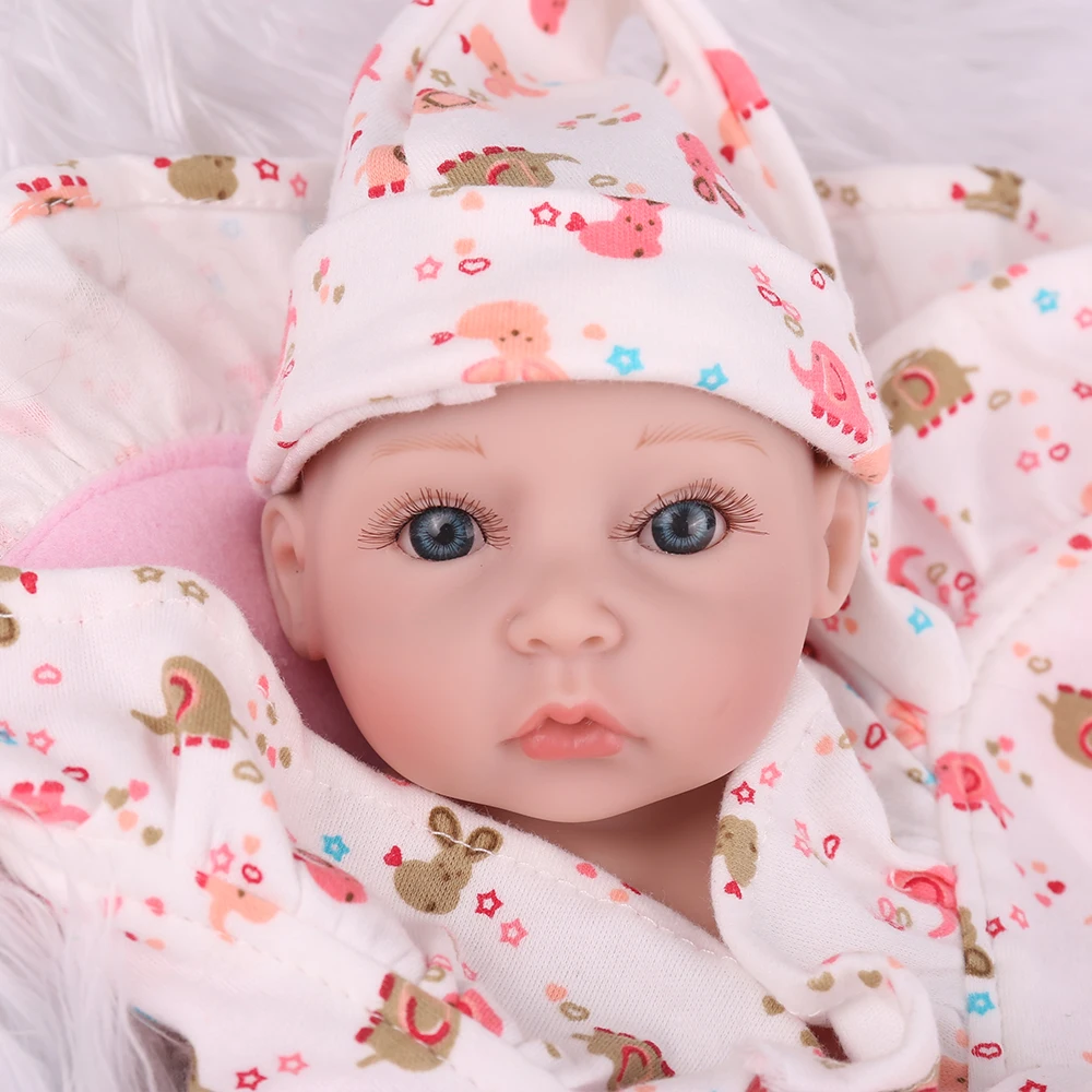 Lifelike Reborn Mini Doll Full Body Soft Silicone 11'' 28cm Realistic Girl Lovely Baby Dolls For Kid Birthday Gift Toddler
Lifelike Reborn Mini Doll Full Body Soft Silicone 11'' 28cm Realistic Girl Lovely Baby Dolls For Kid Birthday Gift Toddler